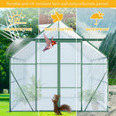 Double Door Polycarbonate house Raised Base And Anchor Aluminum Heavy Duty Walk In houses For Outdoor Backyard In All Season by HouseOfZazla
