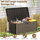 100 Gallon Large Deck Box with Lockable Lid for Patio by LJGDeals