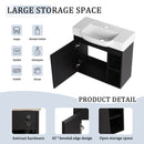 24" Wall-Mounted Bathroom Vanity