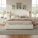 Luxury Upholstered Bed with Wings by HouseOfZazla