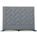 Crosby - Bed With Upholstered Headboard And Slats by HouseOfZazla