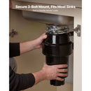Food Waste Garbage Disposal, 1HP 3700RPM DC Motor by HouseOfZazla