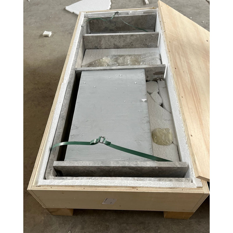Tundra Grey Marble Handcrafted Vanity Sink - Luxury Bathroom, photo 12 of 12