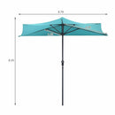 9Ft Patio Bistro Half Round Umbrella by DirectDeals