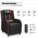 Massage Racing Gaming Single Recliner Chair by LJGDeals
