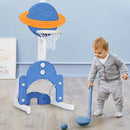 3 in 1 Height Adjustable Kids Basketball Hoop Set with Balls by LJGDeals