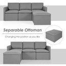 Convertible L-Shaped Sectional Sofa Couch with Reversible Chaise by DirectDeals