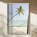 Beach Hammock Wall Art Canvas Print – Framed Tropical by MyGreatCanvas | Canvas Wall Art Prints | Photo Prints & Wall Decor