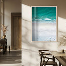 Turquoise Ocean Wall Art Canvas Print – White Sand Shore