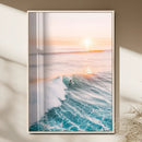 Pastel Ocean Wall Art – Serene Sea Waves Tranquil Coastal by MyGreatCanvas | Canvas Wall Art Prints | Photo Prints & Wall Decor