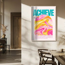 Achieve Motivational Wall Art – Colorful Abstract Swirl by MyGreatCanvas | Canvas Wall Art Prints | Photo Prints & Wall Decor