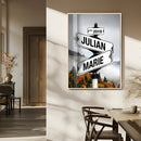 Personalized Street Sign Art Canvas Print by MyGreatCanvas | Canvas Wall Art Prints | Photo Prints & Wall Decor