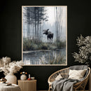 Abstract Moose Wall Art Canvas Print – Wildlife Nature by MyGreatCanvas | Canvas Wall Art Prints | Photo Prints & Wall Decor