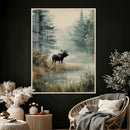 Watercolor Abstract Moose Wall Art Canvas Print – Wildlife by MyGreatCanvas | Canvas Wall Art Prints | Photo Prints & Wall Decor