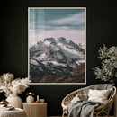 Alpine Mountain Landscape Wall Art Canvas Print, Snowy Peak by MyGreatCanvas | Canvas Wall Art Prints | Photo Prints & Wall Decor