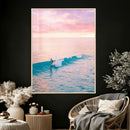 Sunset Surf Wall Art Canvas Print – Coastal Ocean by MyGreatCanvas | Canvas Wall Art Prints | Photo Prints & Wall Decor