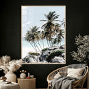 Tropical Trees Beach Wall Art Canvas Print, Coastal Ocean by MyGreatCanvas | Canvas Wall Art Prints | Photo Prints & Wall Decor