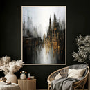 Abstract Urban Wall Art Canvas Print, Gold Black Modern by MyGreatCanvas | Canvas Wall Art Prints | Photo Prints & Wall Decor