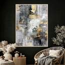 Gray Gold Abstract Wall Art Canvas Print, Textured Modern by MyGreatCanvas | Canvas Wall Art Prints | Photo Prints & Wall Decor