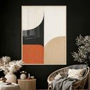 Geometric Abstract Wall Art Canvas Print, Orange Blue by MyGreatCanvas | Canvas Wall Art Prints | Photo Prints & Wall Decor