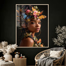 Butterfly Crown Gold Woman Portrait — Monarch Queen Canvas by MyGreatCanvas | Canvas Wall Art Prints | Photo Prints & Wall Decor