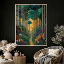 Gustav Klimt Style Forest Canvas Wall Art, Golden Forest by MyGreatCanvas | Canvas Wall Art Prints | Photo Prints & Wall Decor