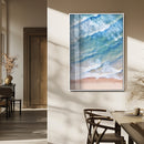 Aerial Ocean View Wall Art Canvas Print – Framed Soft Blue by MyGreatCanvas | Canvas Wall Art Prints | Photo Prints & Wall Decor