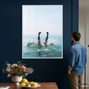 Splash Dive Wall Art – Ocean Waves Canvas Print, Summer Swim by MyGreatCanvas | Canvas Wall Art Prints | Photo Prints & Wall Decor