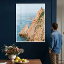 Cliff Dive Wall Art – Ocean Jump Canvas Print, Blue Sky by MyGreatCanvas | Canvas Wall Art Prints | Photo Prints & Wall Decor
