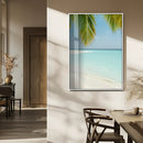 Azure Water Wall Art Canvas Print – Tranquil Island Escape