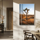 Joshua Tree Wall Art Canvas Print – Framed Golden Hour