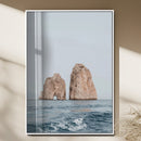 Majestic Sea Rock Wall Art – Framed Coastal Landscape Canvas by MyGreatCanvas | Canvas Wall Art Prints | Photo Prints & Wall Decor