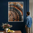 Abstract Tree Rings Wall Art Canvas Print Wood Grain Rings