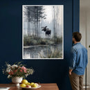 Abstract Moose Wall Art Canvas Print – Wildlife Nature by MyGreatCanvas | Canvas Wall Art Prints | Photo Prints & Wall Decor
