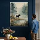 Watercolor Abstract Moose Wall Art Canvas Print – Wildlife by MyGreatCanvas | Canvas Wall Art Prints | Photo Prints & Wall Decor