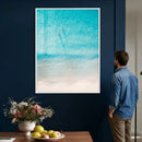 Aerial Turquoise Beach Wall Art Canvas Print – Minimal by MyGreatCanvas | Canvas Wall Art Prints | Photo Prints & Wall Decor