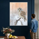 Barred Owl Wall Art Canvas Print – Soft Neutral Wildlife by MyGreatCanvas | Canvas Wall Art Prints | Photo Prints & Wall Decor