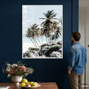 Tropical Trees Beach Wall Art Canvas Print, Coastal Ocean by MyGreatCanvas | Canvas Wall Art Prints | Photo Prints & Wall Decor
