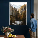 Autumn Forest Mountain Wall Art Canvas Print, Nature by MyGreatCanvas | Canvas Wall Art Prints | Photo Prints & Wall Decor