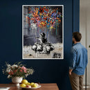 Banksy Inspired Boy Wall Art Canvas Print, Graffiti Balloon by MyGreatCanvas | Canvas Wall Art Prints | Photo Prints & Wall Decor