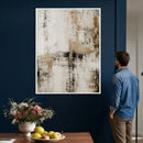 Neutral Abstract Wall Art Canvas Print, Beige Black Textured by MyGreatCanvas | Canvas Wall Art Prints | Photo Prints & Wall Decor
