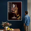 Black Woman Holding Elegant Wine Glass Art, Black Girl Art, by MyGreatCanvas | Canvas Wall Art Prints | Photo Prints & Wall Decor