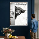 Funny Highland Cow Bathroom Wall Art Canvas Print, Are You by MyGreatCanvas | Canvas Wall Art Prints | Photo Prints & Wall Decor