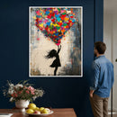 Banksy Street Art Canvas Wall Art, Girl Heart Balloons by MyGreatCanvas | Canvas Wall Art Prints | Photo Prints & Wall Decor