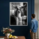Texas Longhorn Cow Toilet Paper Canvas Wall Art, Funny by MyGreatCanvas | Canvas Wall Art Prints | Photo Prints & Wall Decor