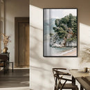 Beach Trees Wall Art Canvas Print – Framed Earthy Beachside