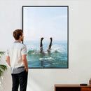 Splash Dive Wall Art – Ocean Waves Canvas Print, Summer Swim by MyGreatCanvas | Canvas Wall Art Prints | Photo Prints & Wall Decor