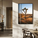 Joshua Tree Wall Art Canvas Print – Framed Golden Hour