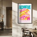 Achieve Motivational Wall Art – Colorful Abstract Swirl by MyGreatCanvas | Canvas Wall Art Prints | Photo Prints & Wall Decor