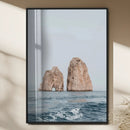 Majestic Sea Rock Wall Art – Framed Coastal Landscape Canvas by MyGreatCanvas | Canvas Wall Art Prints | Photo Prints & Wall Decor